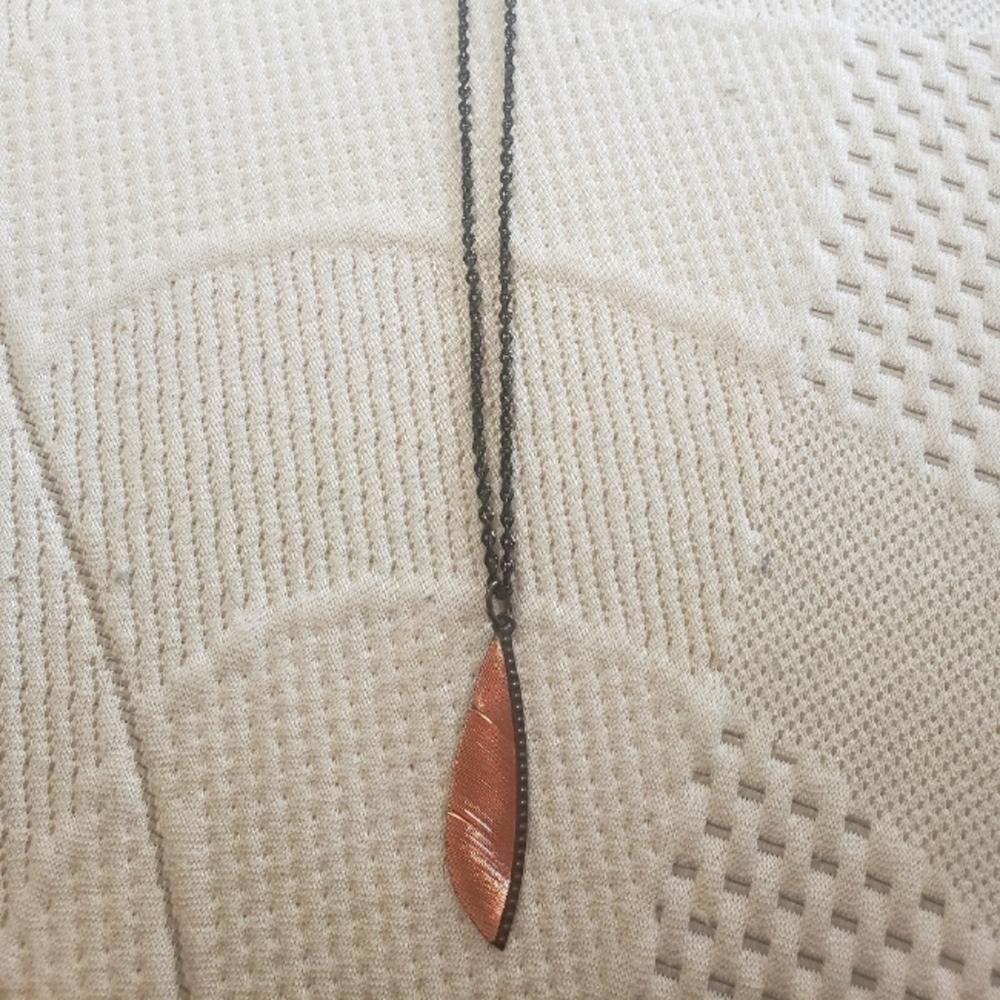 Montana Silversmiths Copper Feather Necklace